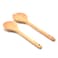 Prestige Solid Spoon Set - Quality Kitchen Utensils for Cooking &amp; Serving - 2-Piece Wooden Spoon Kit