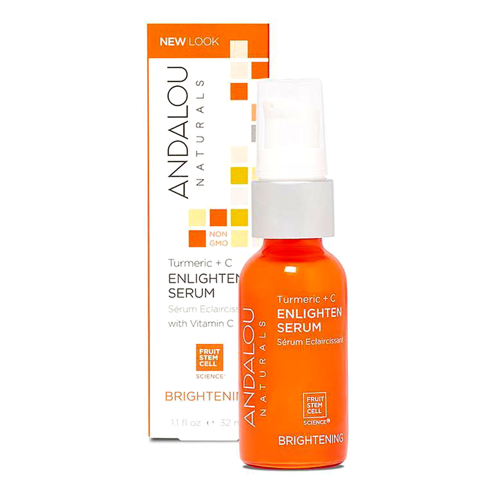 Andalou Naturals Turmeric + C Brightening Enlighten Serum Clear 32ml