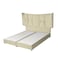 In House Milano Velvet Bed Frame - Single - 200x100 cm - Beige