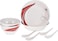 Flamingo Melamine Ware Combo, Multi-Colour, FL9123CMW, 8 Pieces