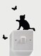 Spoil Your Wall Cat Wall Sticker Black 10x10cm