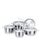 Korkmaz - 9-Piece Astra Cookware Set Silver