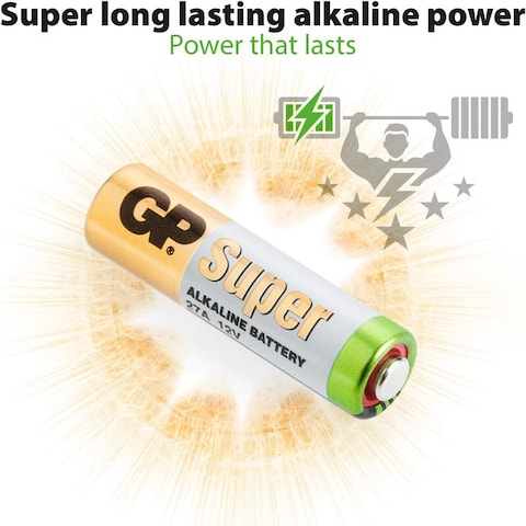 GP 27A Super High Voltage 12V Alkaline Batteries - 5 Pieces
