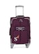 Senator Soft Shell Medium Checked Luggage Trolley For Unisex Ultra Lightweight Expandable Suitcase With 4 Wheels LL003 Purple