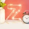 Golden Letter Z Glowing with LED Lights 25cm