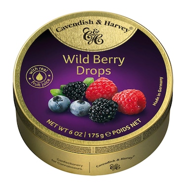 Cavendish &amp; Harvey Candy Drops Wild Berry 175g