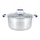 Wilson Stainless Steel Casserole With Silicone Handle Silver/Red 10.2L