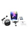 Generic - 15-Colour Mode LED Water Wave Projecting Lamp Strobe Lights Magic Ball Disco Party With Remote Controller U K Plug Black 0.25kg