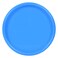 Mintra Plastic Plate 8.5 Inch Blue