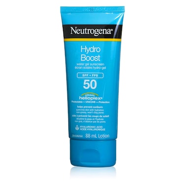 Neutrogena Hydro Boost Water Gel Face Sunscreen Spf 50 With Hyaluronic Acid, Non-comedogenic, Water Resistant (88 ml).