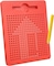 Generic Magnetic Beads Balls Tablet For Children, Fun Magnetic Drawing Board With Magnetic Balls And Pen Kids Educational Toys Great For Boys Girls Travel, Learning And Games, Red