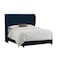 In House Roma Velvet Bed Frame - Single - 200x100 cm - Dark Blue