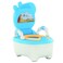 ALISSA-Portable Potty Toilet Training Seat Toilet Urinal for Kids Boys & Girls Mickey Mouse Design (White/Sky Blue)