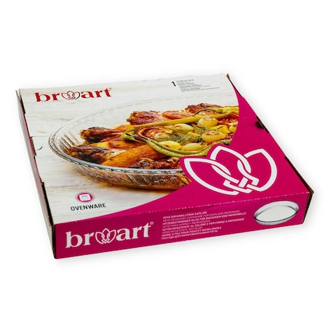 Brwart Rounded Oven Glass Tray - 32cm