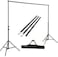 Coopic 2X2m Background Stand With 1.5X3m Green Backdrop Lighting Photography Kit