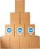 Duchic Pack Of 10 Large Double Wall 100% Recyclable Corrugated Cardboard Moving Boxes with 25 KG Capacity, 45 x 32 x 23 cm Brown Carton for Packaging, Shipping and Storage, 3 ply