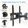 ICS Full Motion Articulating TV Wall Mount Swivel Tilting Bracket Fit for 32-70 In Flat &amp; Curved TVs Black
