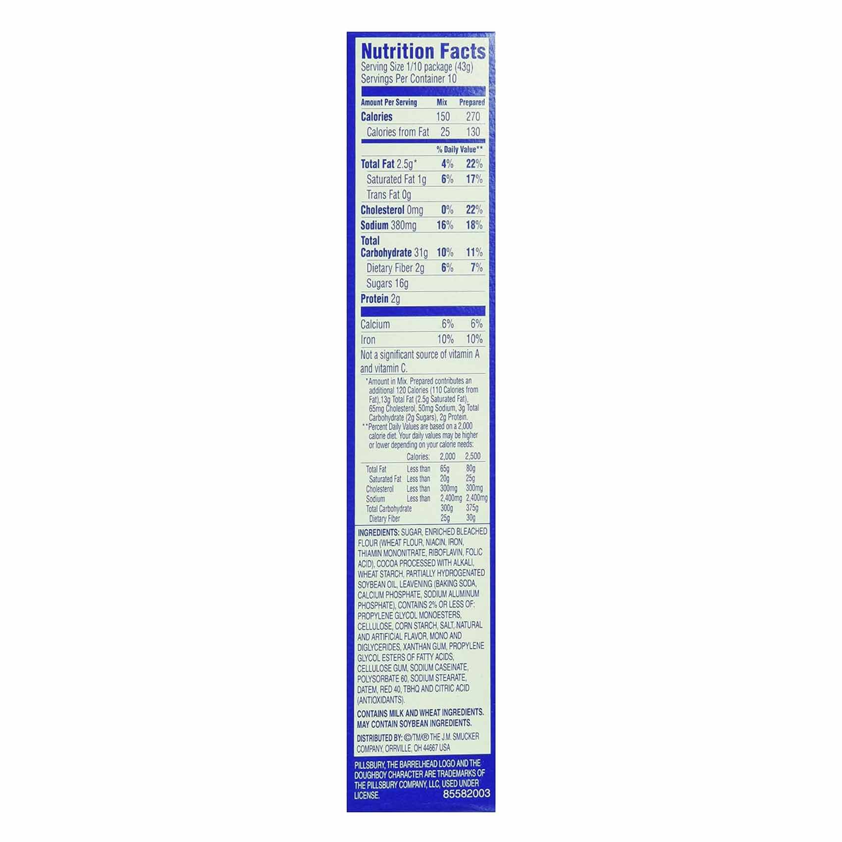 Pillsbury Cake Mix Moist Supreme Devils Food 432 Gram product thumbnail 3