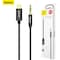 Baseus Audio Aux Jack Cable 3.93ft USB Type C To 3.5mm Headphone Stereo Cord Car Compatible With iPad Pro 2018 Google Pixel 2 3 XL Samsung Galaxy S21 S20 Ultra Note 20 10 Plus Black