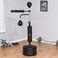 ULTIMAX Punching Bag with Stand Heavy Duty Boxing Set Kickboxing Bag with 360&deg; Reflex Bar Speed Ball Suction Cup Base Height Adjustable for Adult Youth, Home Office Gym Boxing stand-Black