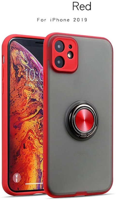 Niaoyufeng For iPhone 11/Pro/Pro Max Case Slim Soft Anti-Scratch Shockproof Magnetic Kickstand Cover With Ring Rotation Holder 11 Pro/iPhone Pro Max/iPhone 2019