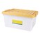 MyChoice Storage Box With Cover White And Yellow 35L