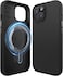 elago Magnetic Liquid Silicone for iPhone 15 case cover compatible with MagSafe Shockproof - Black