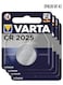 Varta Lithiumm CR2025 Battery Button Cel 3 Volt Value Pack of 4