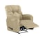 إن هاوس كرسي استرخاء هزاز منجد بالمخمل - بيج فاتح - أمريكان بولو
