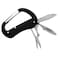 BiggOutdoor Multifunctional Carabiner Pocket Knife