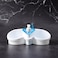 Royalford 2-In-1 Sink Organizer- Rf10977 Provides Space For Brush Holder, Sponge Holder, Soap Dispenser Compartment And Ring Bracket Break-Resistant, Light-Weight, Blue And White
