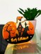 Happy Halloween Wooden Pumpkin LED Light D&eacute;cor 24x20cm