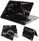 Ntech Macbook Pro New 2020 13 Inch Case 2018 2017 2016 Release A1989/A1706/A1708, Hard Case Shell Cover, Black Marble