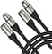XLR Cable, 2Pack DKURVE&reg; Balanced Microphone XLR Male to Female Extension Cable XLR Jack Extender Cord for Studio Recorder, Mic, Mixer, Speaker System (3M - 10FEET)