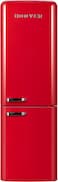 Hoover 300L Gross Capacity Bottom Mount Retro Style Refrigerator Red HBR-M300-RR
