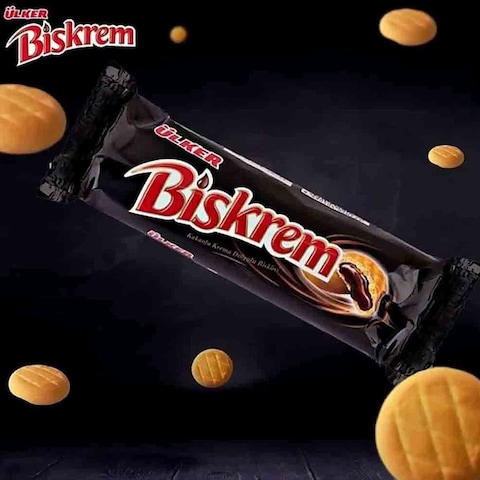 Ulker Biskrem Cookies With Cocoa Cream Fillings 110g x24