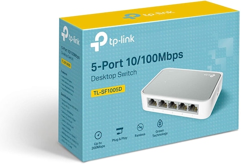 Tp-Link 5-Port 10/100Mbps Desktop Switch [Tl-Sf1005D]