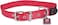 Petmate Nylon Adjustable Dog Collar 5/8"X10-16" Red