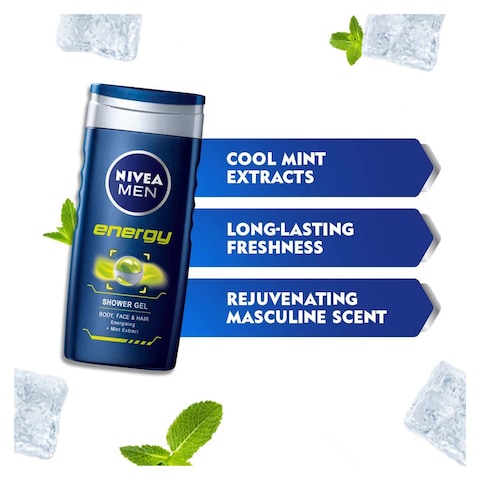 Nivea Energy Body Care Shower Gel for Men - 250ml