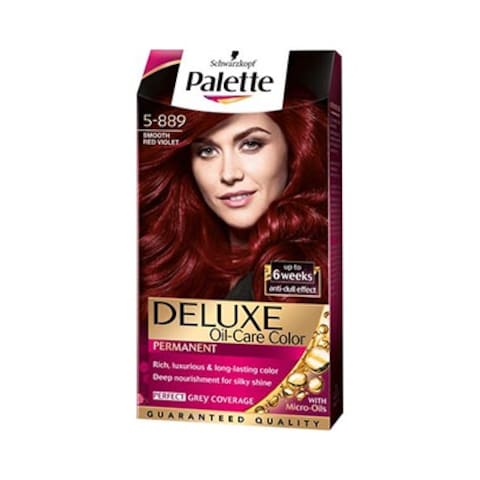 Schwarzkopf Palette Deluxe Oil Care Permanent Hair Color 5-889 Smooth Red Violet 50ml
