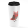 Loud Universe - Travel Tumbler Owl White Coffee Tumblers Animal Lovers Gift
