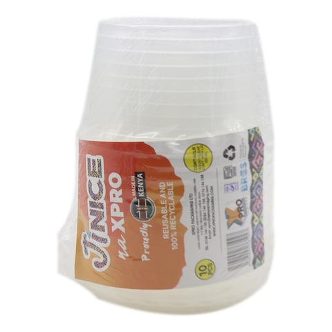 JINICE ROUND CONTAINER 500ML CLEAR