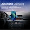 Promate Wireless Car Charger Mount, 15W Qi Fast Charging Auto-Clamping Dashboard Air Vent Phone Holder with Smart Coil Alignment, FOD Detection and Multi-Angle Support, PowerMount-15W