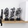 LINGWEI Thinker Face Statue Desktop Thinker Statue Sculpture Figurines Abstract Art Silence Is Golden Series Creative Desk Decorations Hand &amp; Face Desk Statues Silver