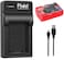 DMK Power LP-E6 LP-E6N Battery 2395mAh &amp; Single Slot USB Battery Charger Compatible with Canon EOS R 60D 70D 80D 5D II 5D III 5D IV 5Ds 6D 6D Mark II 7D 7D Mark II C700 XC10 XC15 Cameras