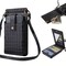 New Ladies Multifunctional Crossbody Vertical Mini Shoulder Bag/Mobile Phone Bag Black