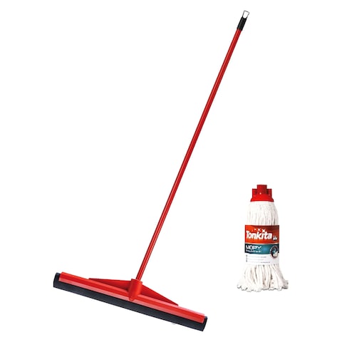 Tonkita Arix 33cm Wiper With Stick And Cotton Mop 3 PCS