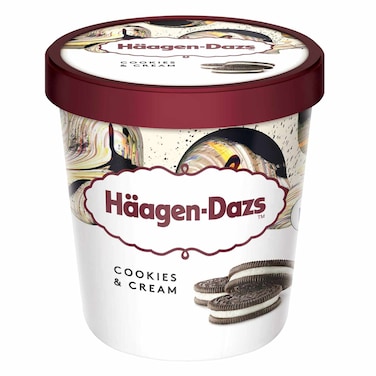 Haagen Dazs Pint Cookies &amp; Cream Ice Cream 100ml