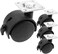 Robustline Twin Caster Wheel 4Pcs Withg Plate Office Chair Casters Wheels With Break - 1.5inch