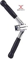 Max Strength Barbel Machine Cable Attachment Pro Grip Revolving Non Slip Handle Bar Pro Grip Revolving Pull Down Lat Bar-Silver, For Bicep Tricep